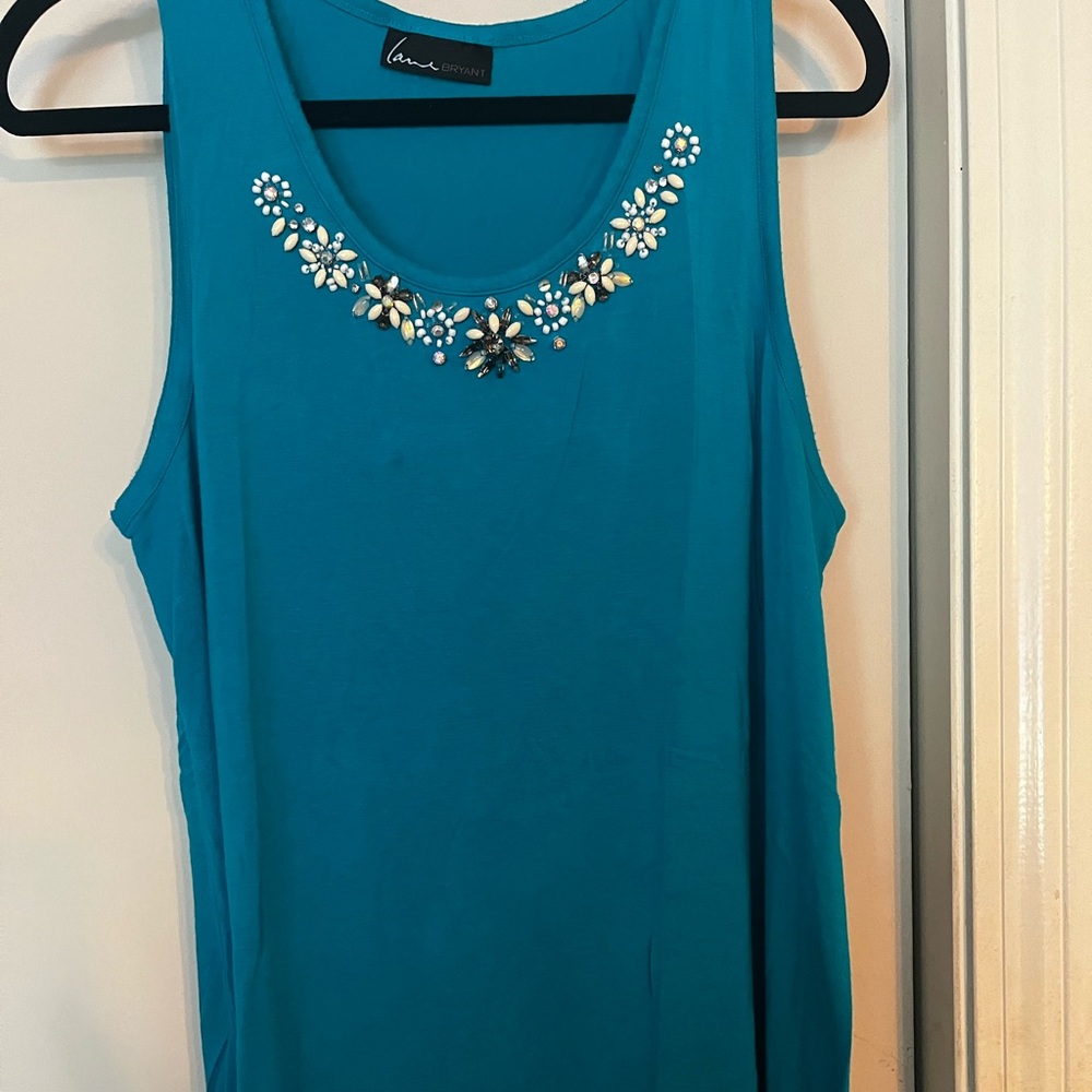 Lane Bryant embellished tank top